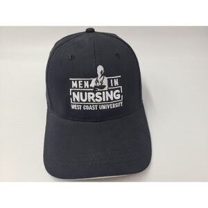 West Coast University Men in Nursing Cap America Adjustable Hat Baseball Black